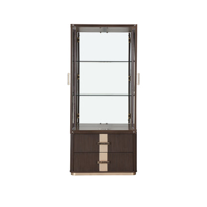 AICO by Michael Amini - West Kensington Display Cabinet - Medium Espresso - 9096209-417 view 2