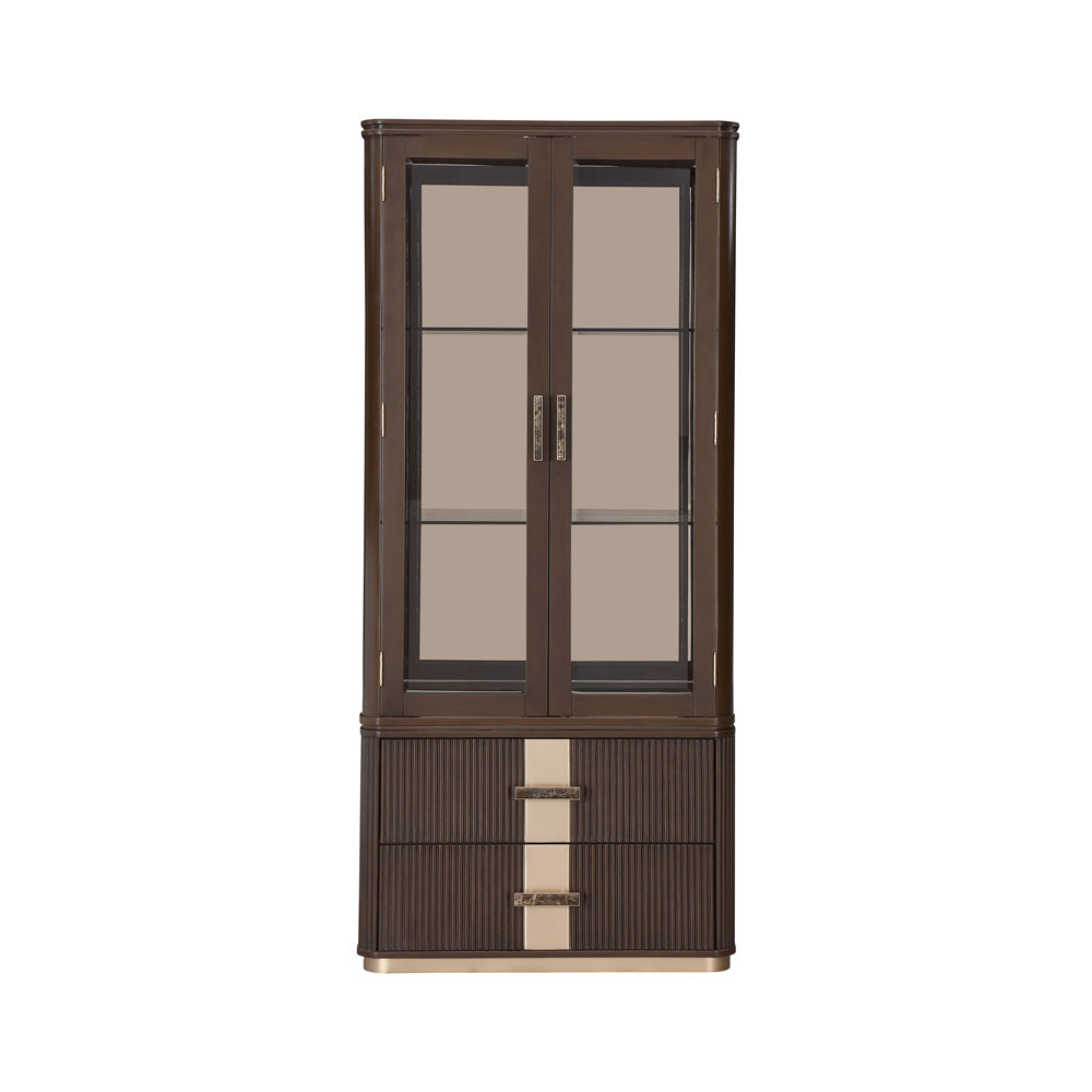 AICO by Michael Amini - West Kensington Display Cabinet - Medium Espresso - 9096209-417 view 3