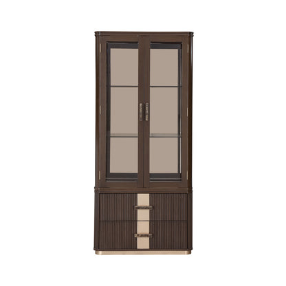 AICO by Michael Amini - West Kensington Display Cabinet - Medium Espresso - 9096209-417 view 3