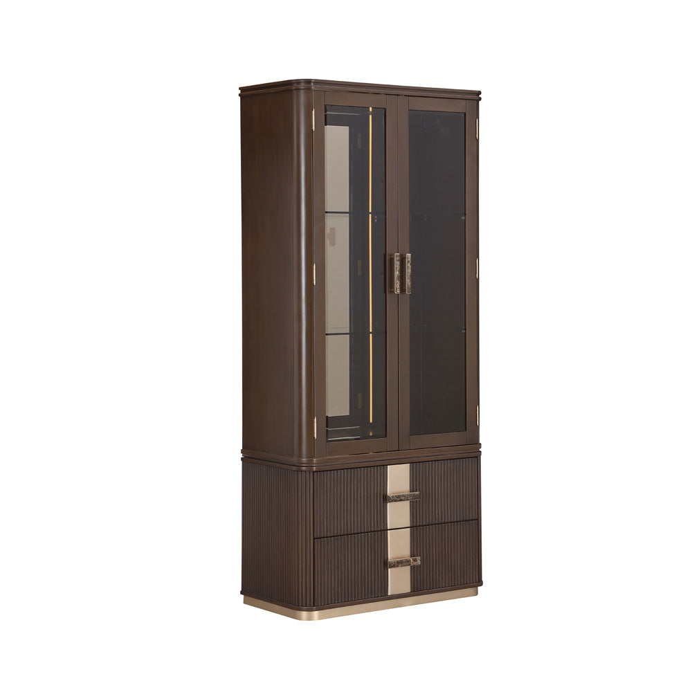 AICO by Michael Amini - West Kensington Display Cabinet - Medium Espresso - 9096209-417 view 4