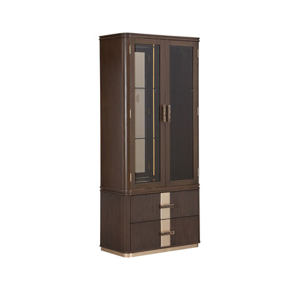 AICO by Michael Amini - West Kensington Display Cabinet - Medium Espresso - 9096209-417 view 4
