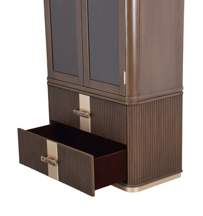 AICO by Michael Amini - West Kensington Display Cabinet - Medium Espresso - 9096209-417 view 9
