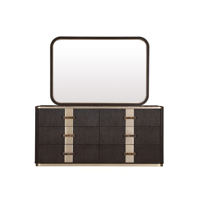AICO by Michael Amini - West Kensington Dresser with Mirror - Medium Espresso - 9096050SA-260-417 view 2