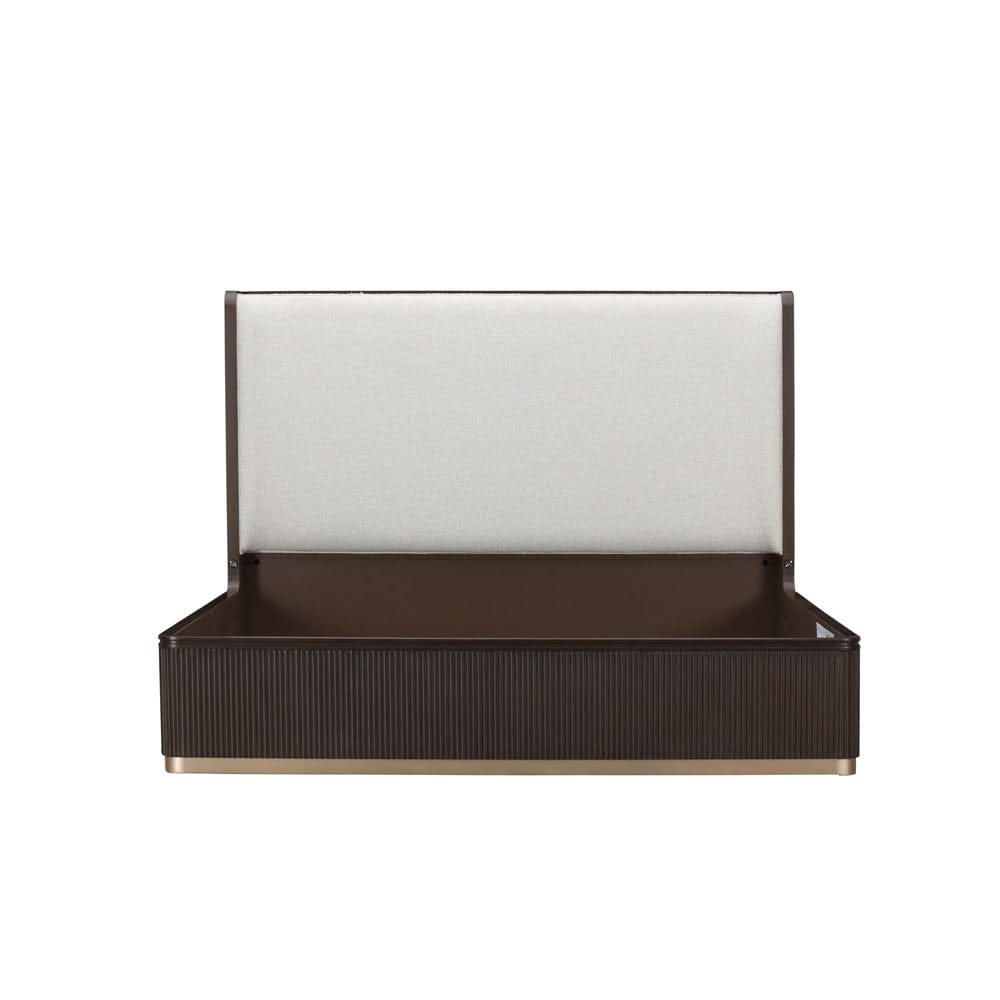 AICO by Michael Amini - West Kensington Eastern King Bed - Buff/Medium Espresso - 9096014EK3-417 view 3