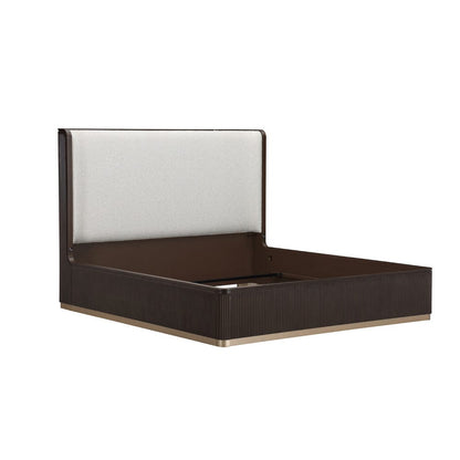 AICO by Michael Amini - West Kensington Eastern King Bed - Buff/Medium Espresso - 9096014EK3-417 view 4
