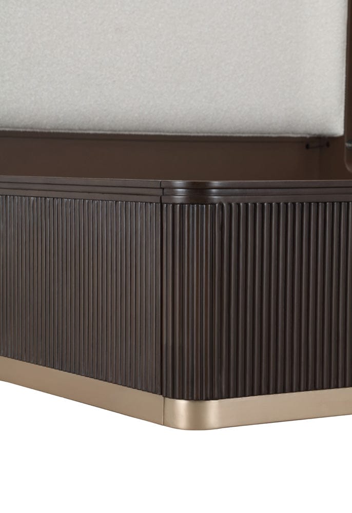 AICO by Michael Amini - West Kensington Eastern King Bed - Buff/Medium Espresso - 9096014EK3-417 view 11