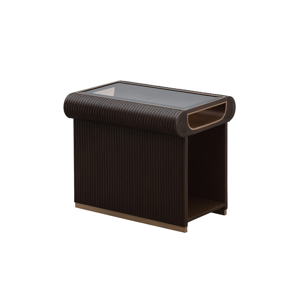 AICO by Michael Amini - West Kensington End Table - Medium Espresso - 9096202-417 view 2