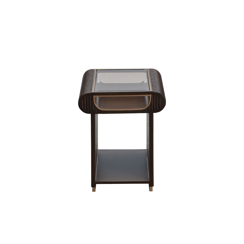 AICO by Michael Amini - West Kensington End Table - Medium Espresso - 9096202-417 view 3