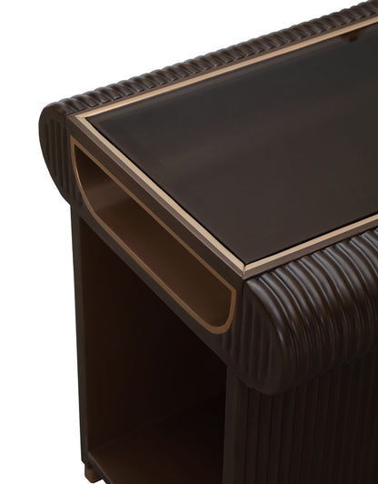 AICO by Michael Amini - West Kensington End Table - Medium Espresso - 9096202-417 view 5