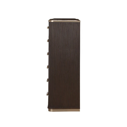 AICO by Michael Amini - West Kensington Highboy Chest Medium Espresso - 9096070SA-417 view 5
