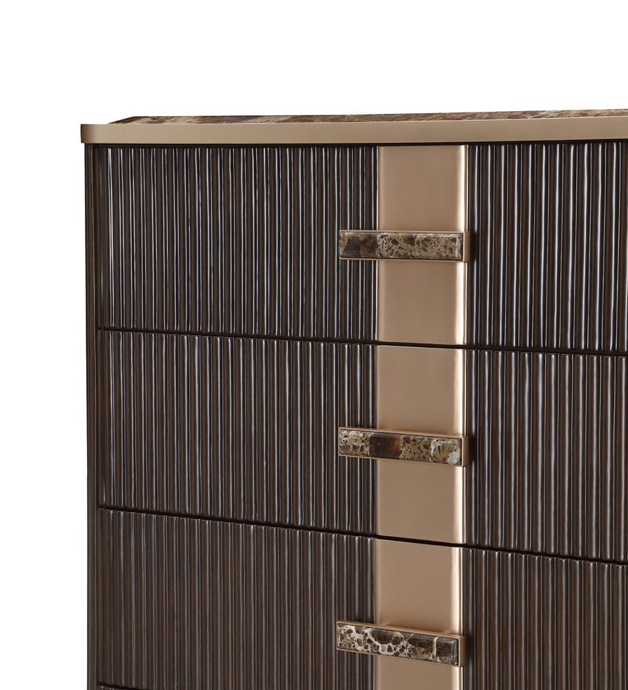 AICO by Michael Amini - West Kensington Highboy Chest Medium Espresso - 9096070SA-417 view 7