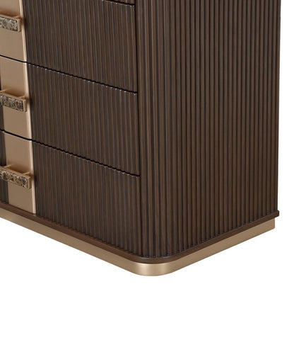 AICO by Michael Amini - West Kensington Highboy Chest Medium Espresso - 9096070SA-417 view 8