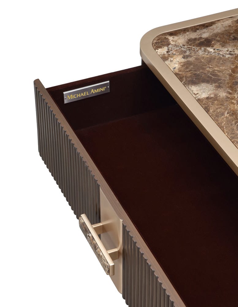AICO by Michael Amini - West Kensington Highboy Chest Medium Espresso - 9096070SA-417 view 10