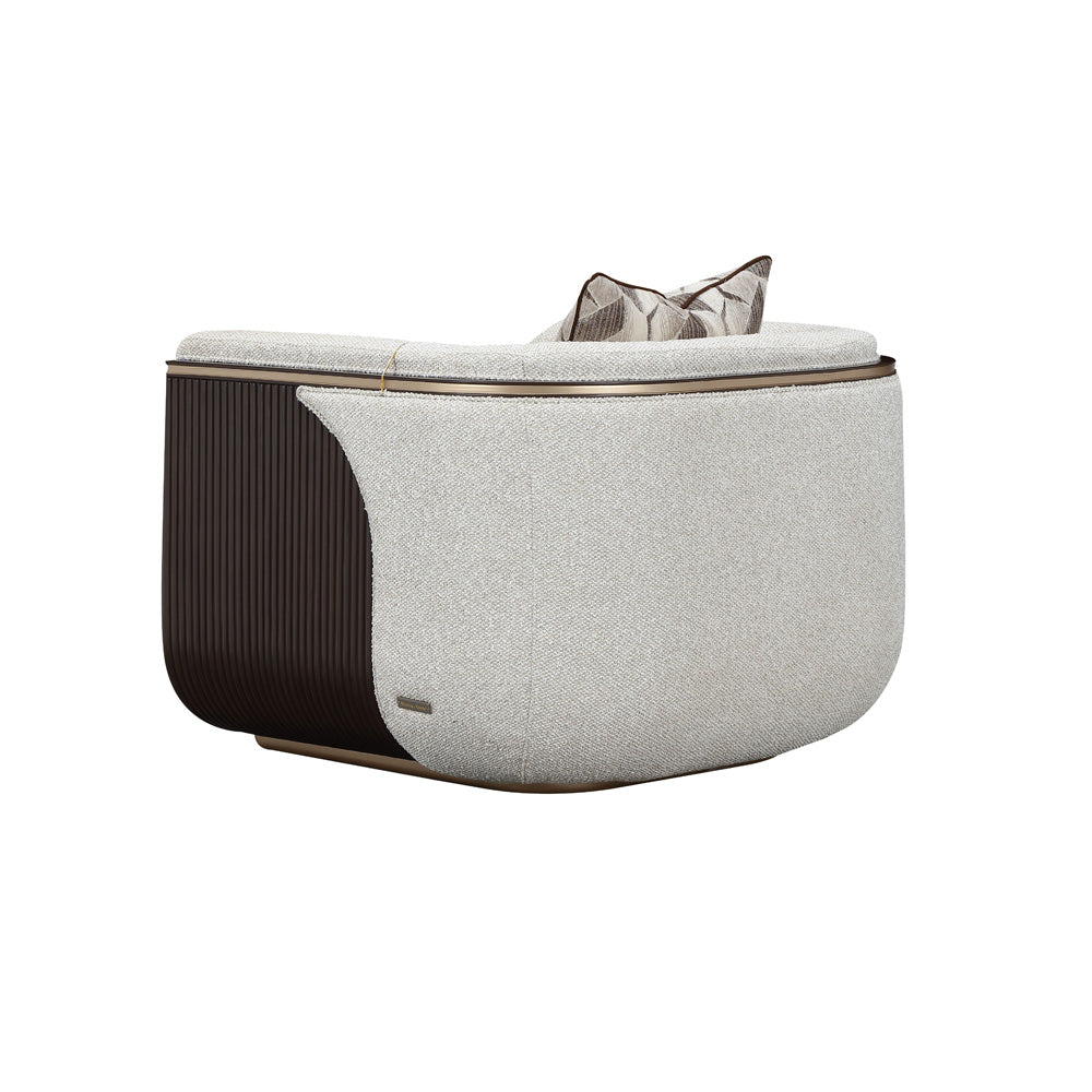 AICO by Michael Amini - West Kensington Matching Chair - Buff/Medium Espresso - 9096835-BUFF-417 view 8