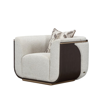 AICO by Michael Amini - West Kensington Matching Chair - Buff/Medium Espresso - 9096835-BUFF-417 view 10