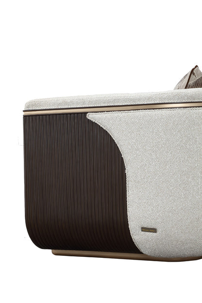 AICO by Michael Amini - West Kensington Matching Chair - Buff/Medium Espresso - 9096835-BUFF-417 view 11