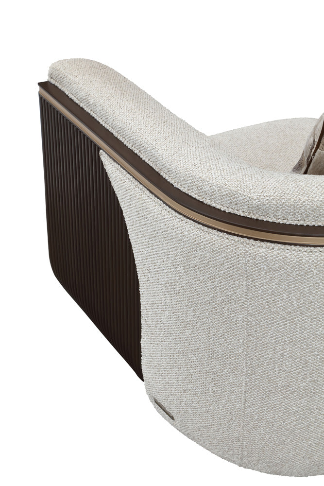 AICO by Michael Amini - West Kensington Matching Chair - Buff/Medium Espresso - 9096835-BUFF-417 view 12