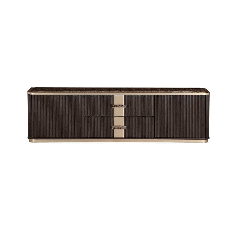 AICO by Michael Amini - West Kensington Media Cabinet - Medium Espresso - 9096081-417 view 2