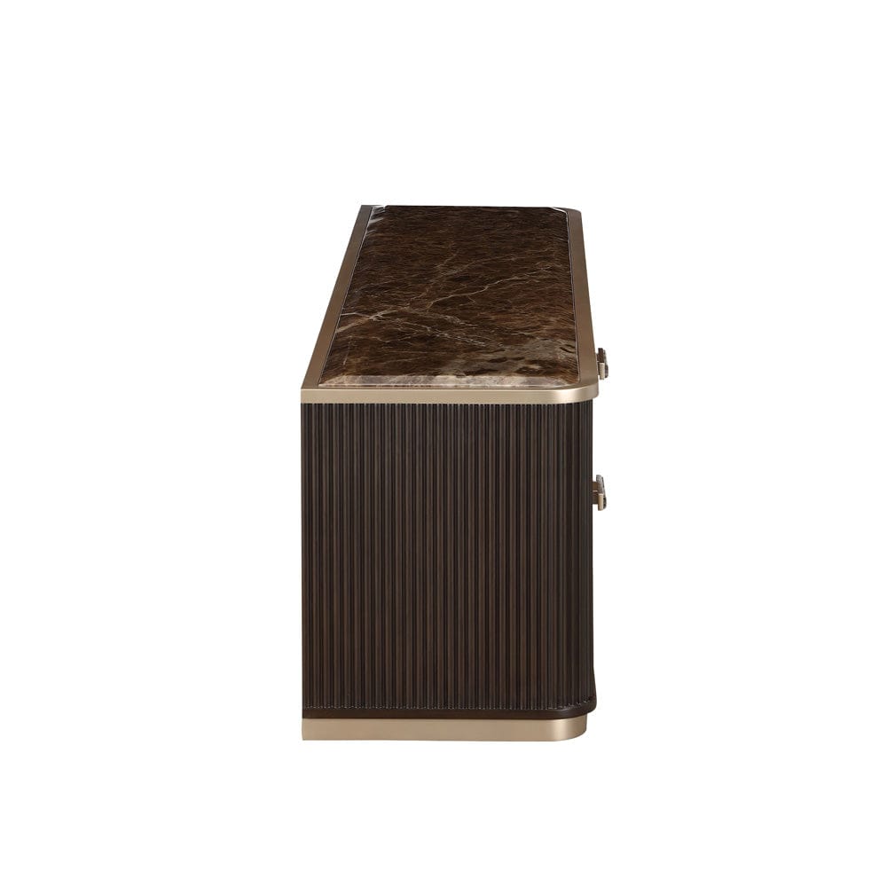 AICO by Michael Amini - West Kensington Media Cabinet - Medium Espresso - 9096081-417 view 3