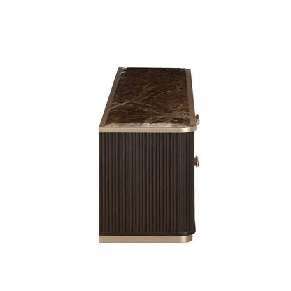 AICO by Michael Amini - West Kensington Media Cabinet - Medium Espresso - 9096081-417 view 3