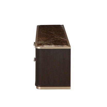 AICO by Michael Amini - West Kensington Media Cabinet - Medium Espresso - 9096081-417 view 4