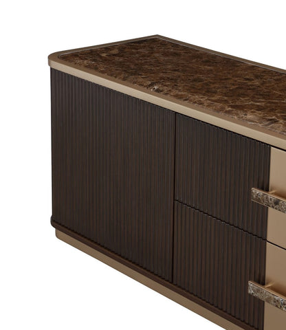 AICO by Michael Amini - West Kensington Media Cabinet - Medium Espresso - 9096081-417 view 6