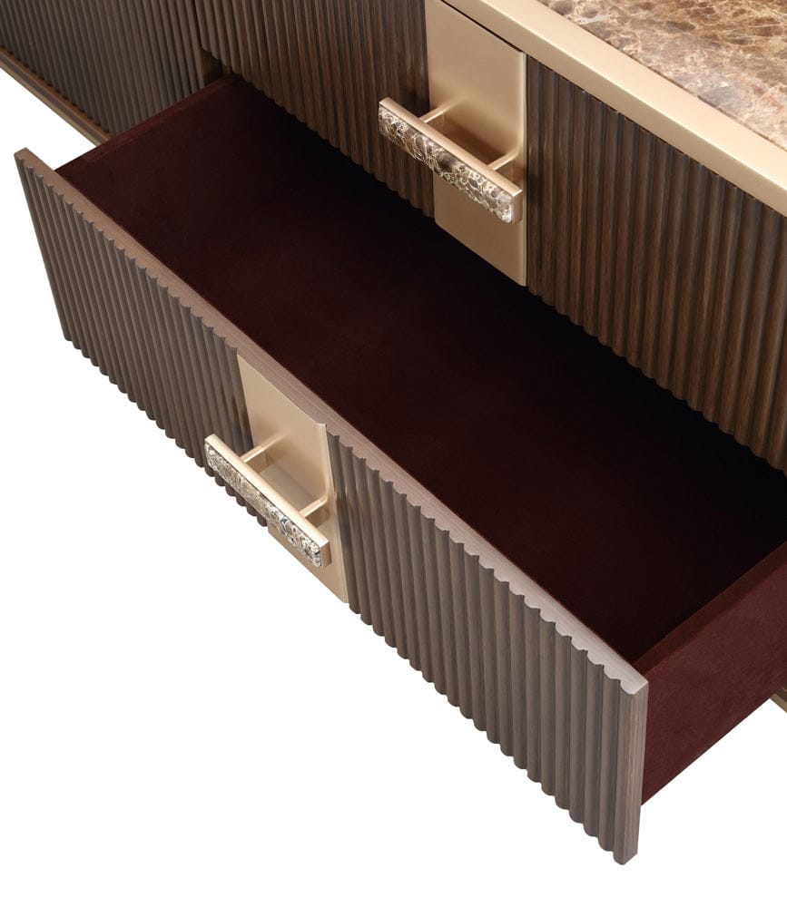 AICO by Michael Amini - West Kensington Media Cabinet - Medium Espresso - 9096081-417 view 7