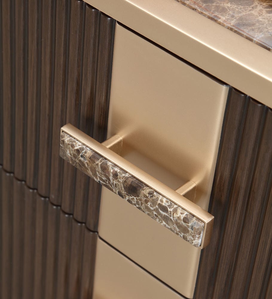 AICO by Michael Amini - West Kensington Media Cabinet - Medium Espresso - 9096081-417 view 8