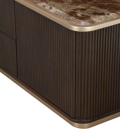 AICO by Michael Amini - West Kensington Media Cabinet - Medium Espresso - 9096081-417 view 11