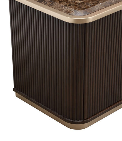 AICO by Michael Amini - West Kensington Media Cabinet - Medium Espresso - 9096081-417 view 12