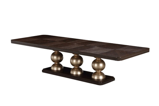 AICO by Michael Amini - West Kensington Rectangular Dining Table - Medium Espresso - 9096002-417 view 1