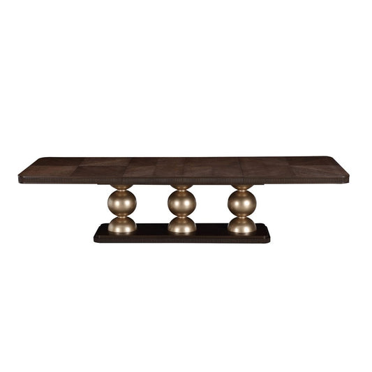 AICO by Michael Amini - West Kensington Rectangular Dining Table - Medium Espresso - 9096002-417 view 2