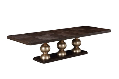 AICO by Michael Amini - West Kensington Rectangular Dining Table - Medium Espresso - 9096002-417 view 3