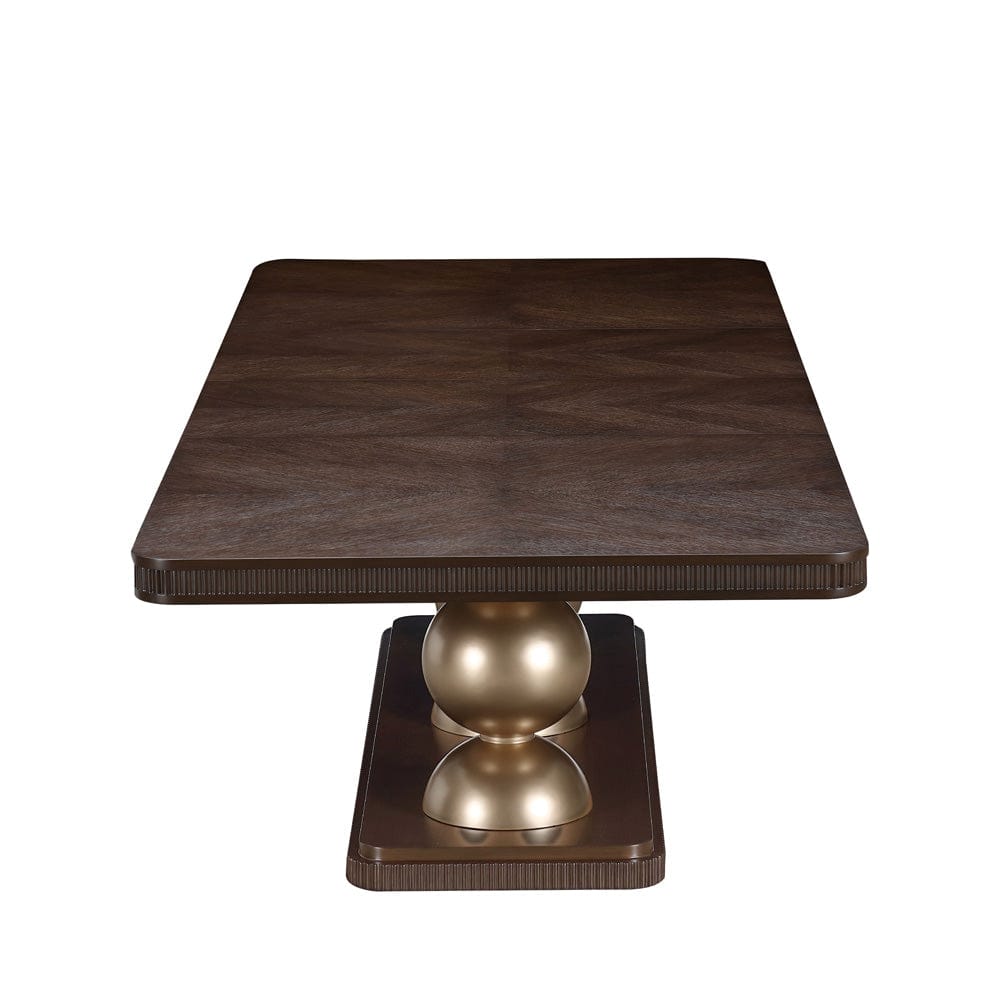 AICO by Michael Amini - West Kensington Rectangular Dining Table - Medium Espresso - 9096002-417 view 4