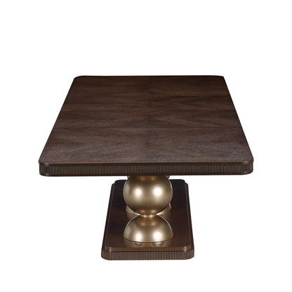 AICO by Michael Amini - West Kensington Rectangular Dining Table - Medium Espresso - 9096002-417 view 4