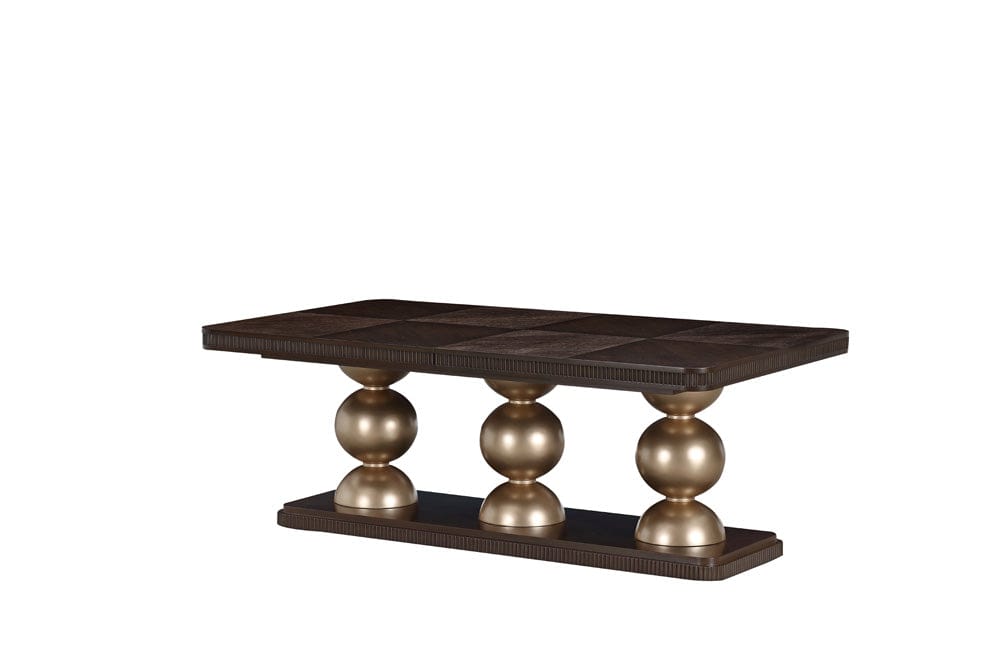 AICO by Michael Amini - West Kensington Rectangular Dining Table - Medium Espresso - 9096002-417 view 5
