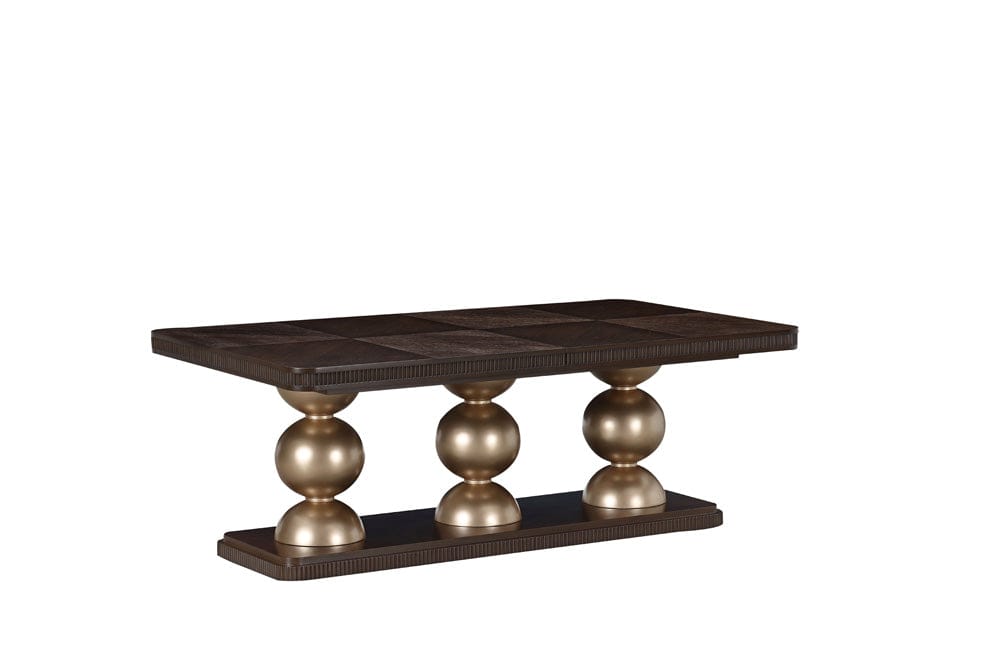 AICO by Michael Amini - West Kensington Rectangular Dining Table - Medium Espresso - 9096002-417 view 6