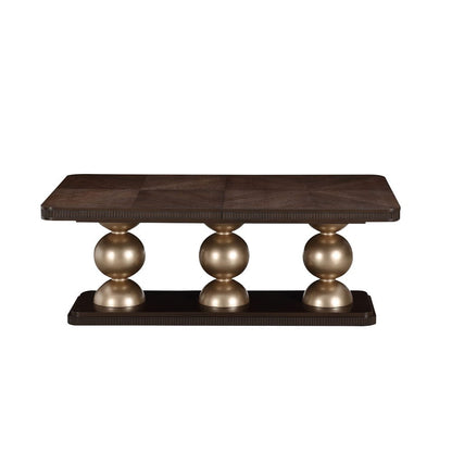 AICO by Michael Amini - West Kensington Rectangular Dining Table - Medium Espresso - 9096002-417 view 7