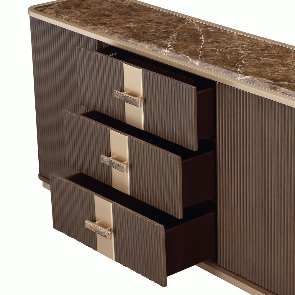 AICO by Michael Amini - West Kensington Sideboard - Medium Espresso - 9096007SA-417 view 9
