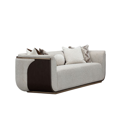 AICO by Michael Amini - West Kensington Sofa - Buff/Medium Espresso - 9096815-BUFF-417 view 4