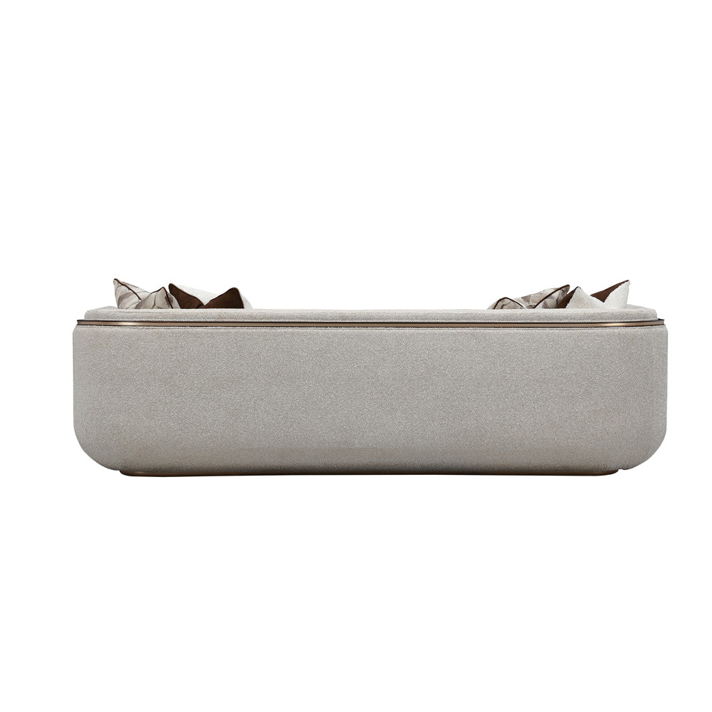 AICO by Michael Amini - West Kensington Sofa - Buff/Medium Espresso - 9096815-BUFF-417 view 7