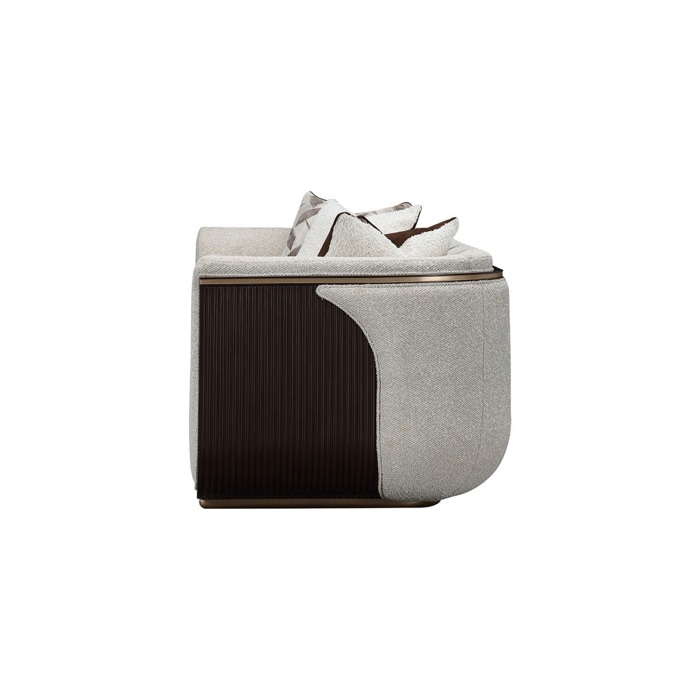 AICO by Michael Amini - West Kensington Sofa - Buff/Medium Espresso - 9096815-BUFF-417 view 9
