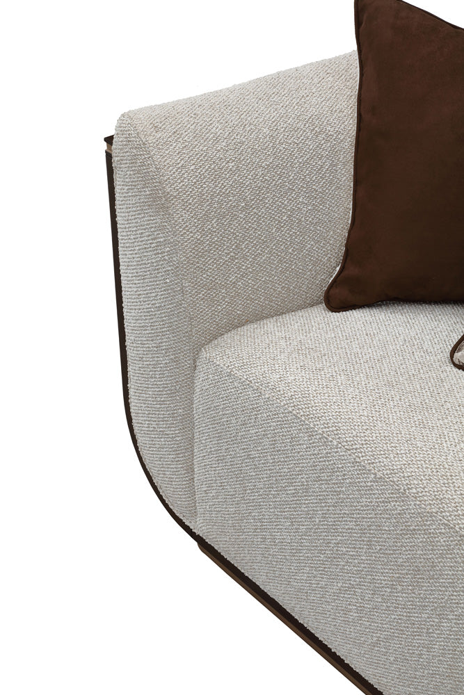 AICO by Michael Amini - West Kensington Sofa - Buff/Medium Espresso - 9096815-BUFF-417 view 11