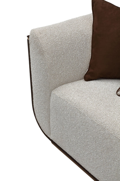 AICO by Michael Amini - West Kensington Sofa - Buff/Medium Espresso - 9096815-BUFF-417 view 11