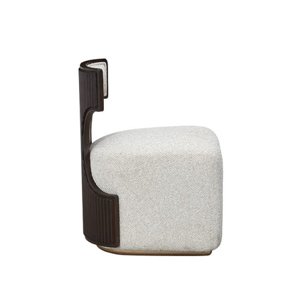 AICO by Michael Amini - West Kensington Vanity Chair - Buff/Medium Espresso - 9096244-417 view 4
