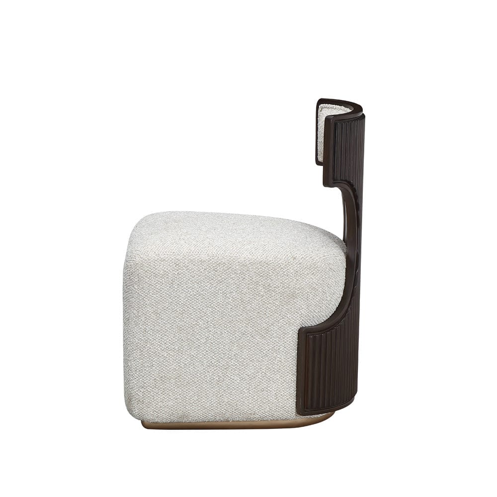 AICO by Michael Amini - West Kensington Vanity Chair - Buff/Medium Espresso - 9096244-417 view 5