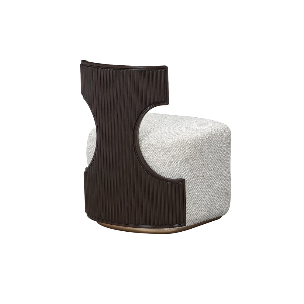 AICO by Michael Amini - West Kensington Vanity Chair - Buff/Medium Espresso - 9096244-417 view 6