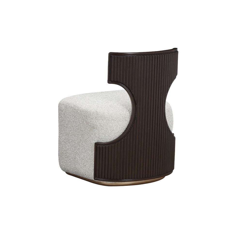 AICO by Michael Amini - West Kensington Vanity Chair - Buff/Medium Espresso - 9096244-417 view 7