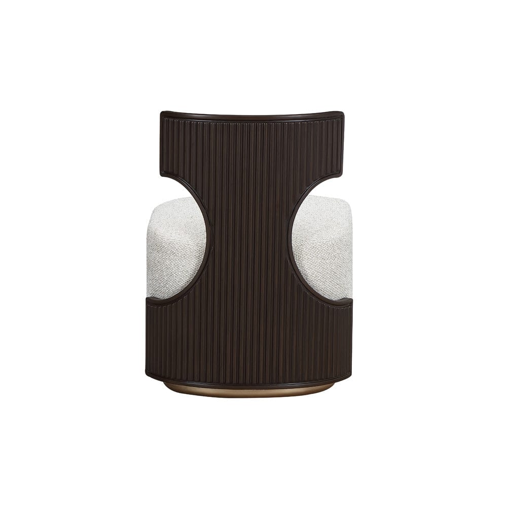 AICO by Michael Amini - West Kensington Vanity Chair - Buff/Medium Espresso - 9096244-417 view 8