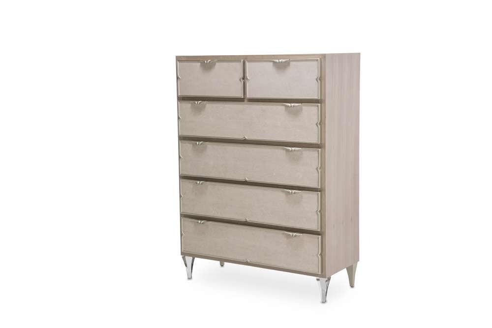AICO by Michael Amini - Camden Court 6-Drawer Chest - Pearl - 9005070-126_CLOSEOUT veiw 1